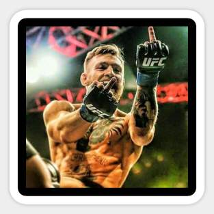 Conor McGregor Middle Finger Sticker